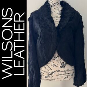 Wilson’s Leather Pelle Studio Rabbit Fur Jacket